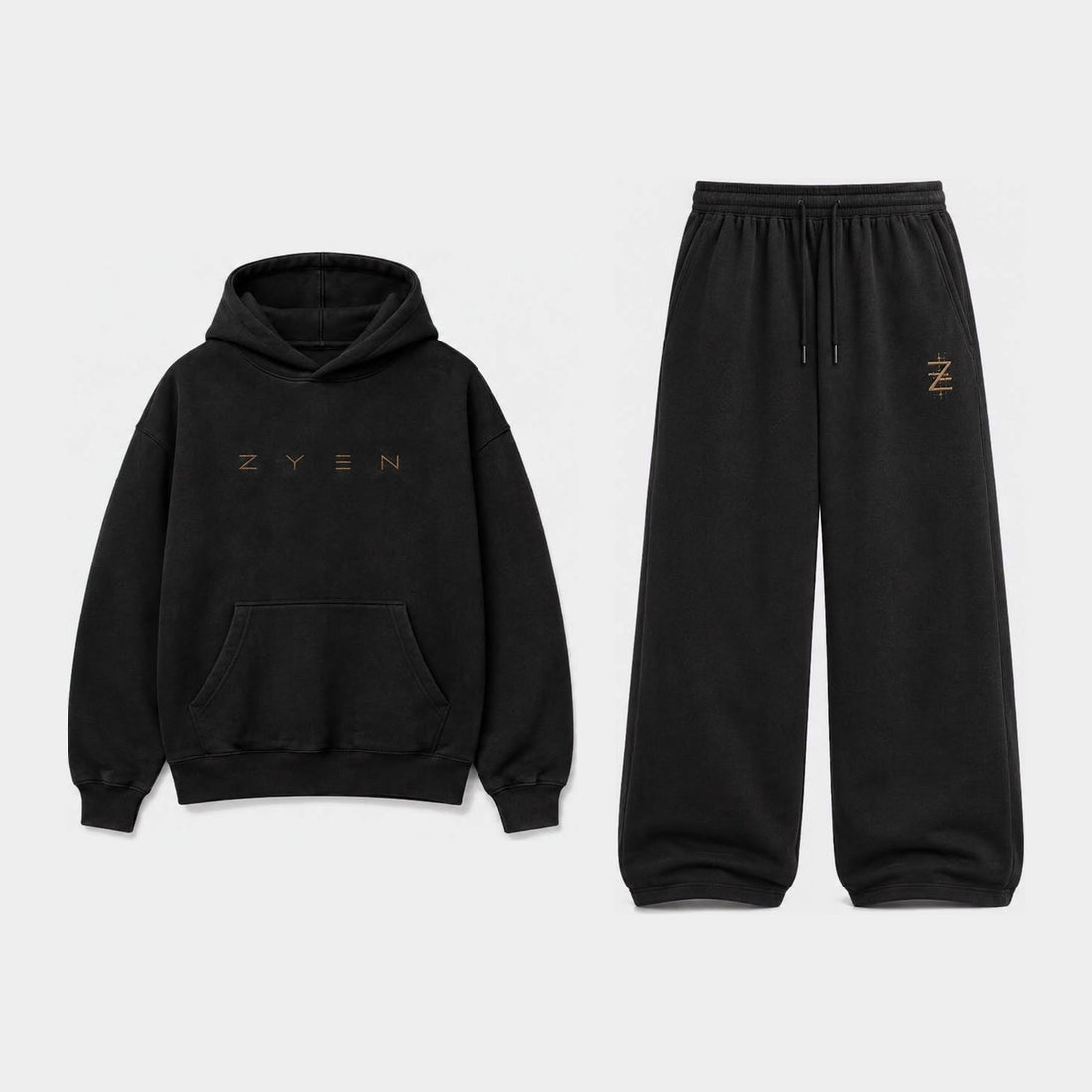 ZYEN Set — Off Black — front