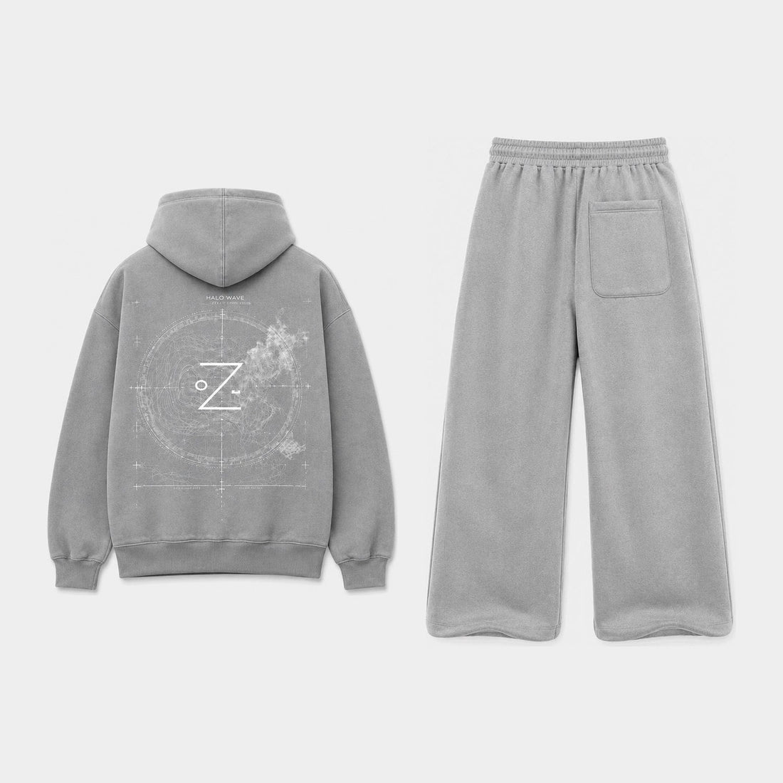 ZYEN Set — Ash Grey — back