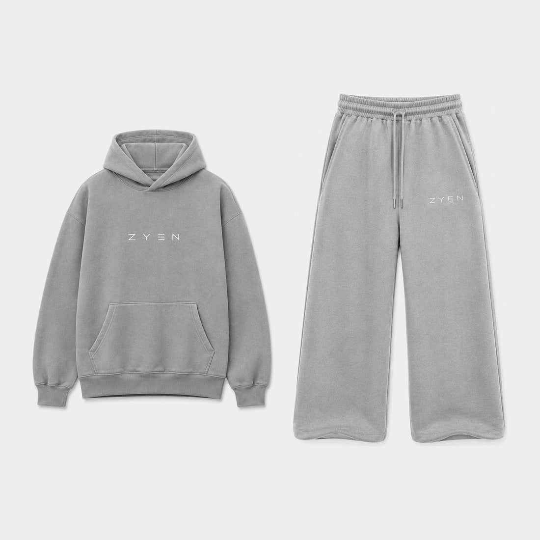 ZYEN Set — Ash Grey — front