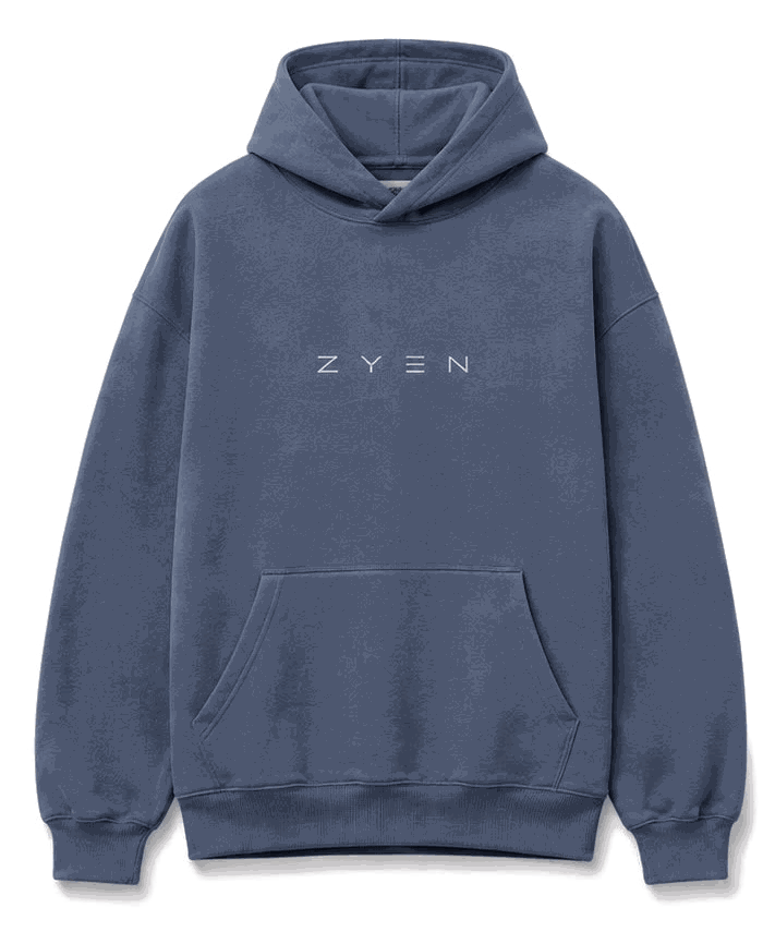 Cartograph Hoodie, Slate, front